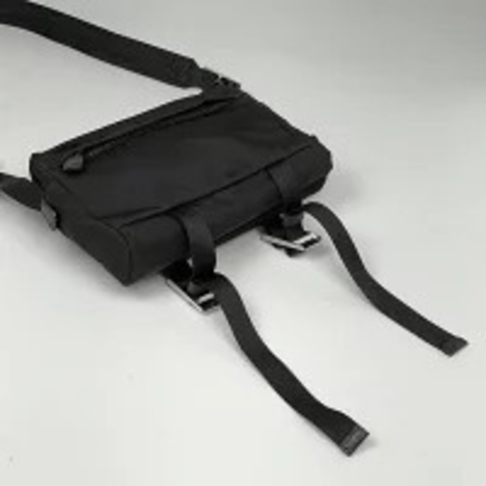 Prada Nero Plate Technical Bag Tessuto Shoulder Black Crossbody Crossbody Black